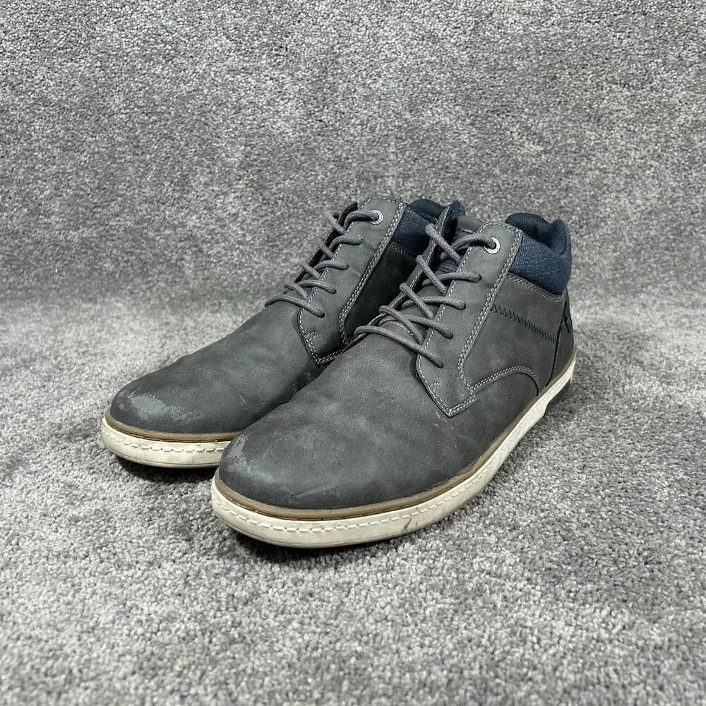 B-52 By Bullboxer Delta Men’s Size 12 Gray Blue Casual Business Shoes Used